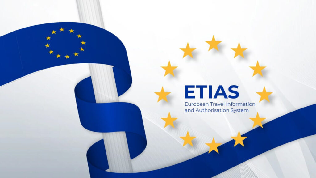 Travelers from the US, UK, and Canada completing the ETIAS 2025 online application process for visa-free entry to Europe