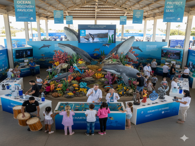 Eco-marine village educational exhibit