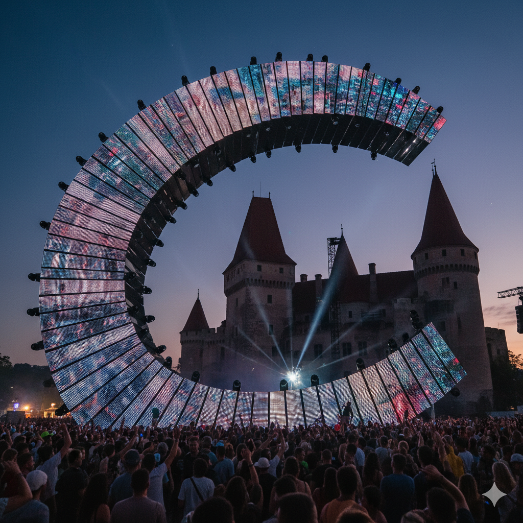 Electric Castle 2026 digital art installation and LED sculpture