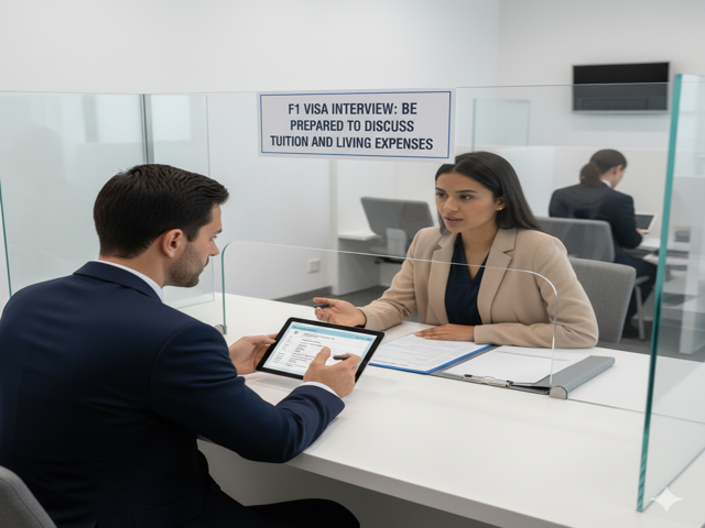 USA F1 Visa 2025 financial interview process