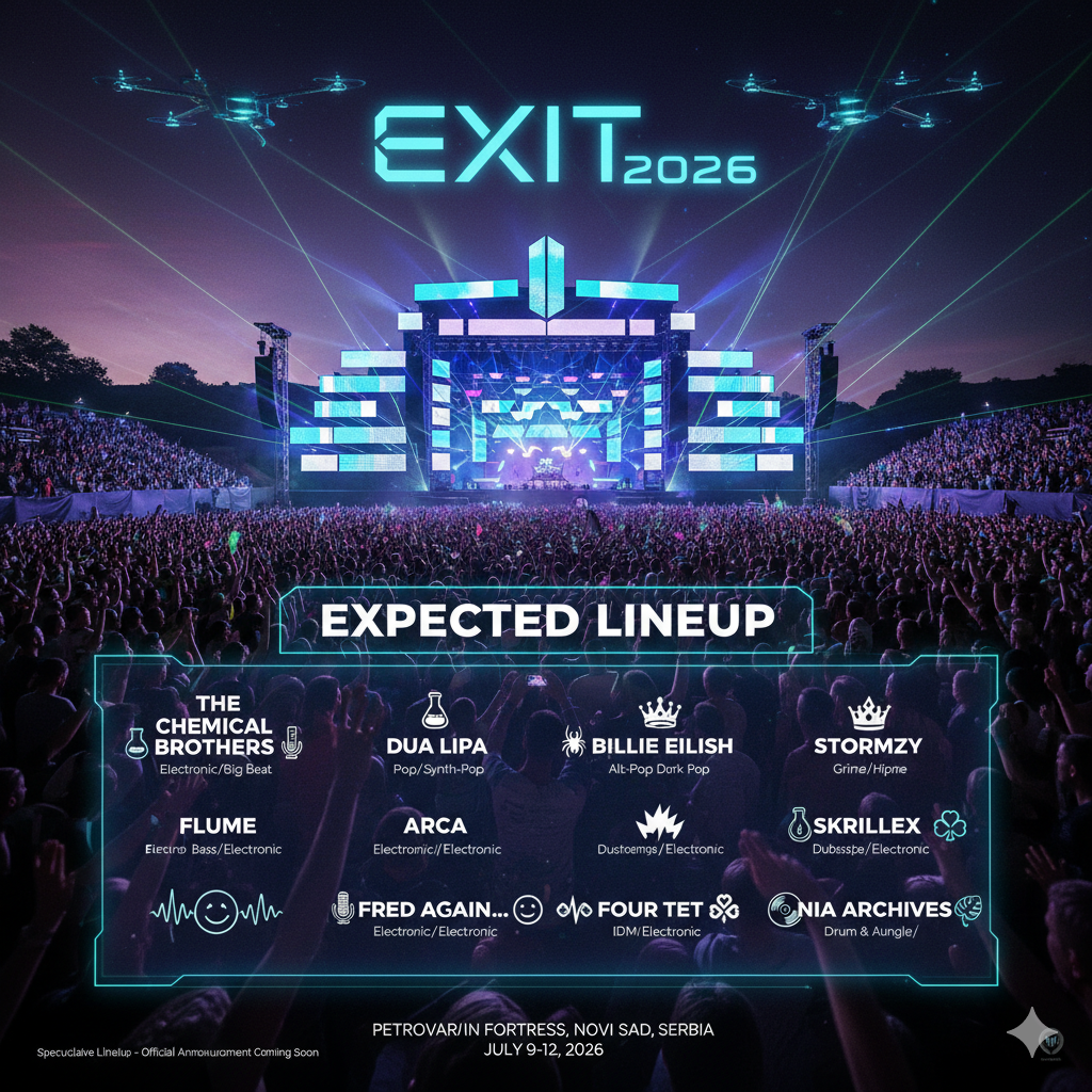 Expected Lineup for EXIT Festival 2026 