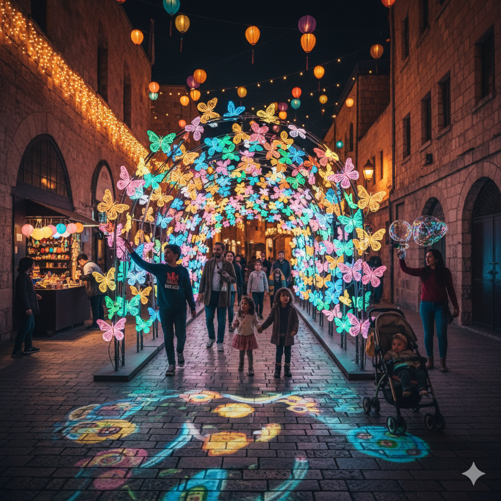 Family-Friendly Attractions at Jerusalem Light Festival 2026 in Israel
