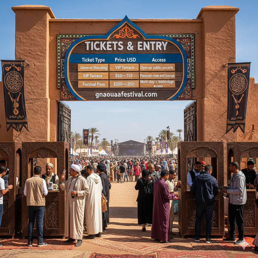 Festival Tickets & Entry, Moroccan Gnaoua Festival