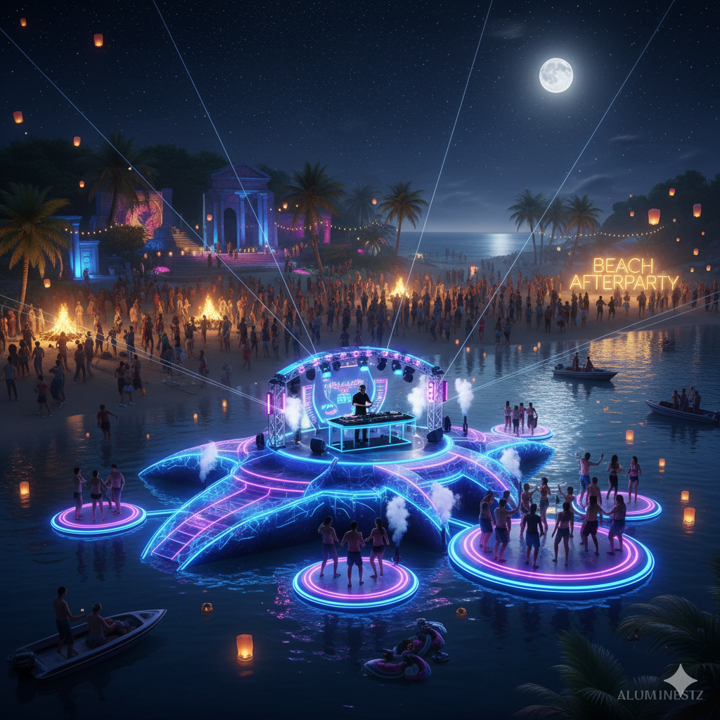 Floating DJ Stage & Beach Afterparty