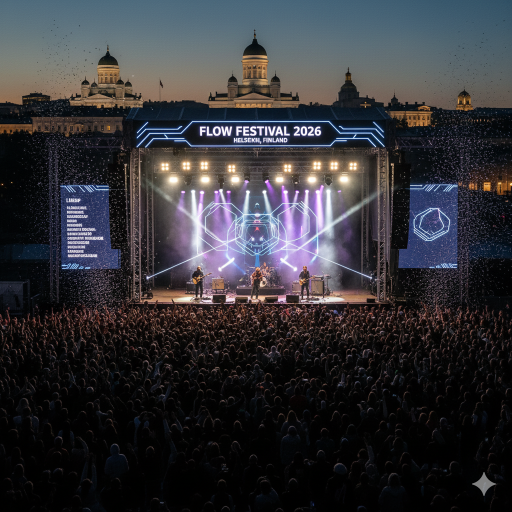 Flow Festival 2026 lineup Helsinki Finland stage crowd
