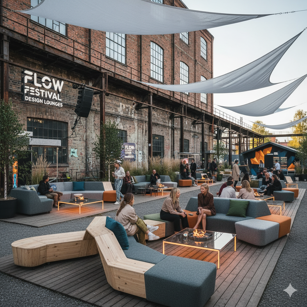 Flow Festival design lounges Helsinki 2026