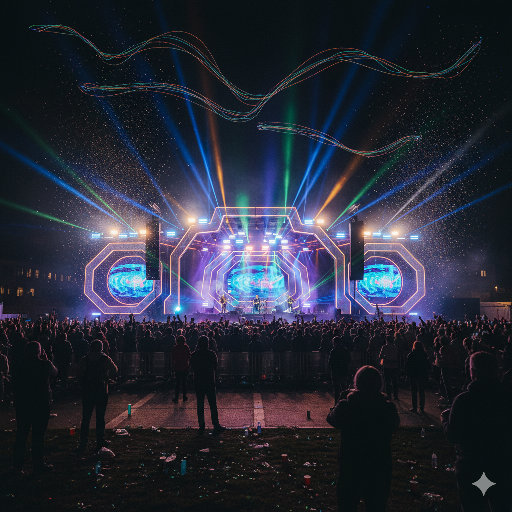 Flow Festival lighting stage performance 2026