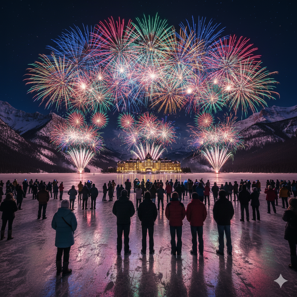 Frozen Fireworks & Light Show