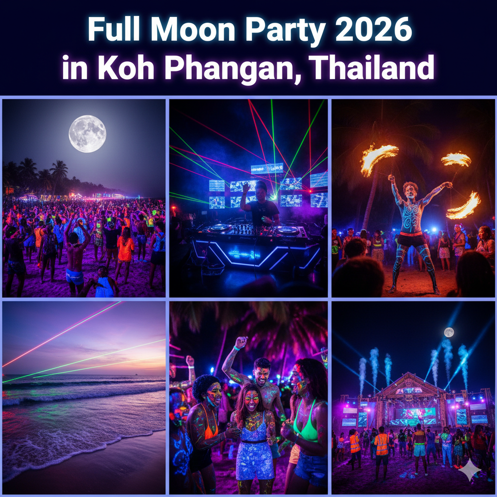 Full Moon Party 2026 in Koh Phangan, Thailand