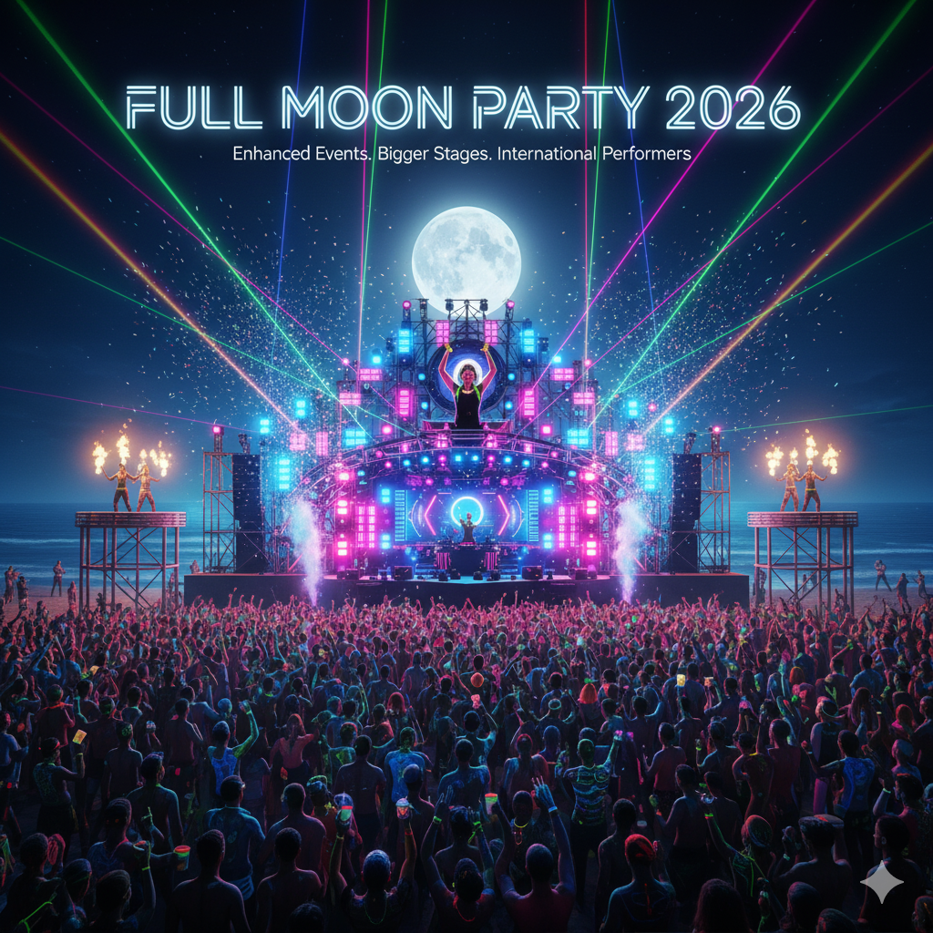 Full Moon Party Every month on the night of the full moon