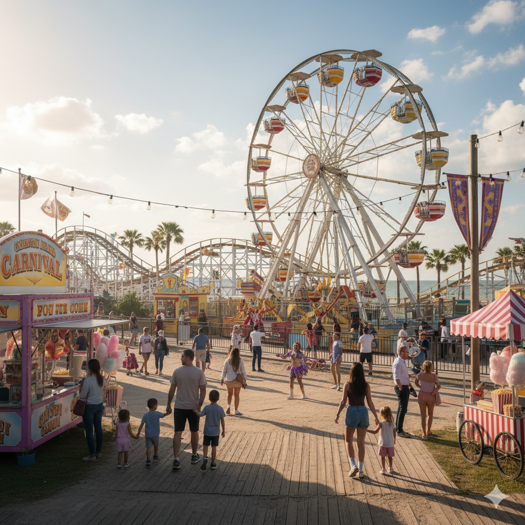 Galveston, Texas – Island Carnival Vibes
