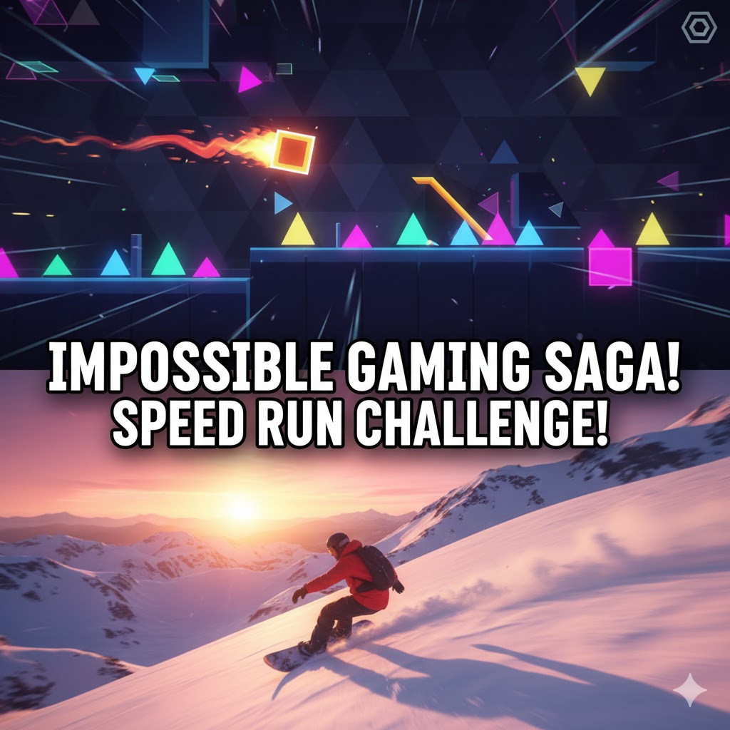 Geometry Dash & Snow Rider 3D