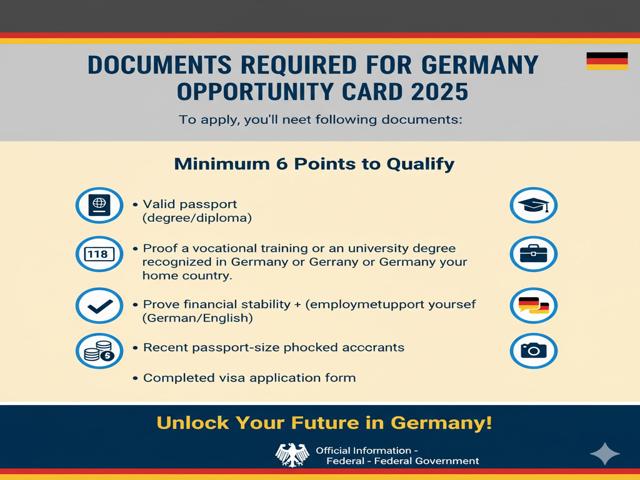 Germany Opportunity Card 2025 Documents Required