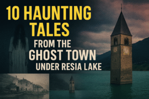 Ghost Town Under Resia Lake