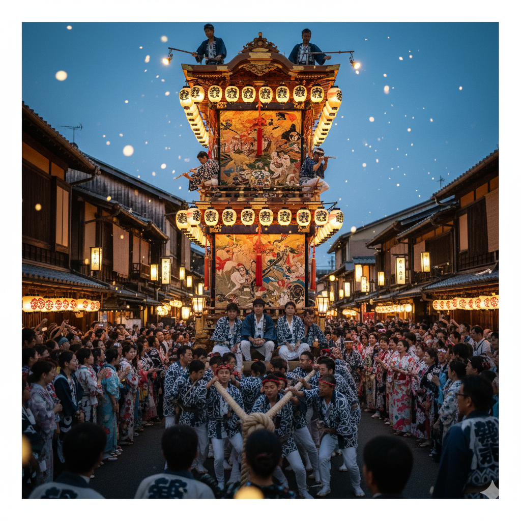 Gion Matsuri magnificent floats Yamaboko
