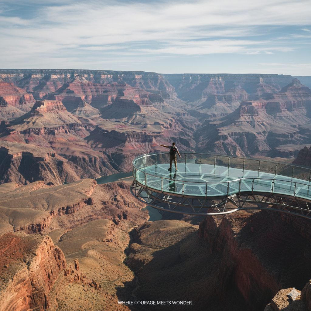 Glass Skywalk Over the Grand Canyon