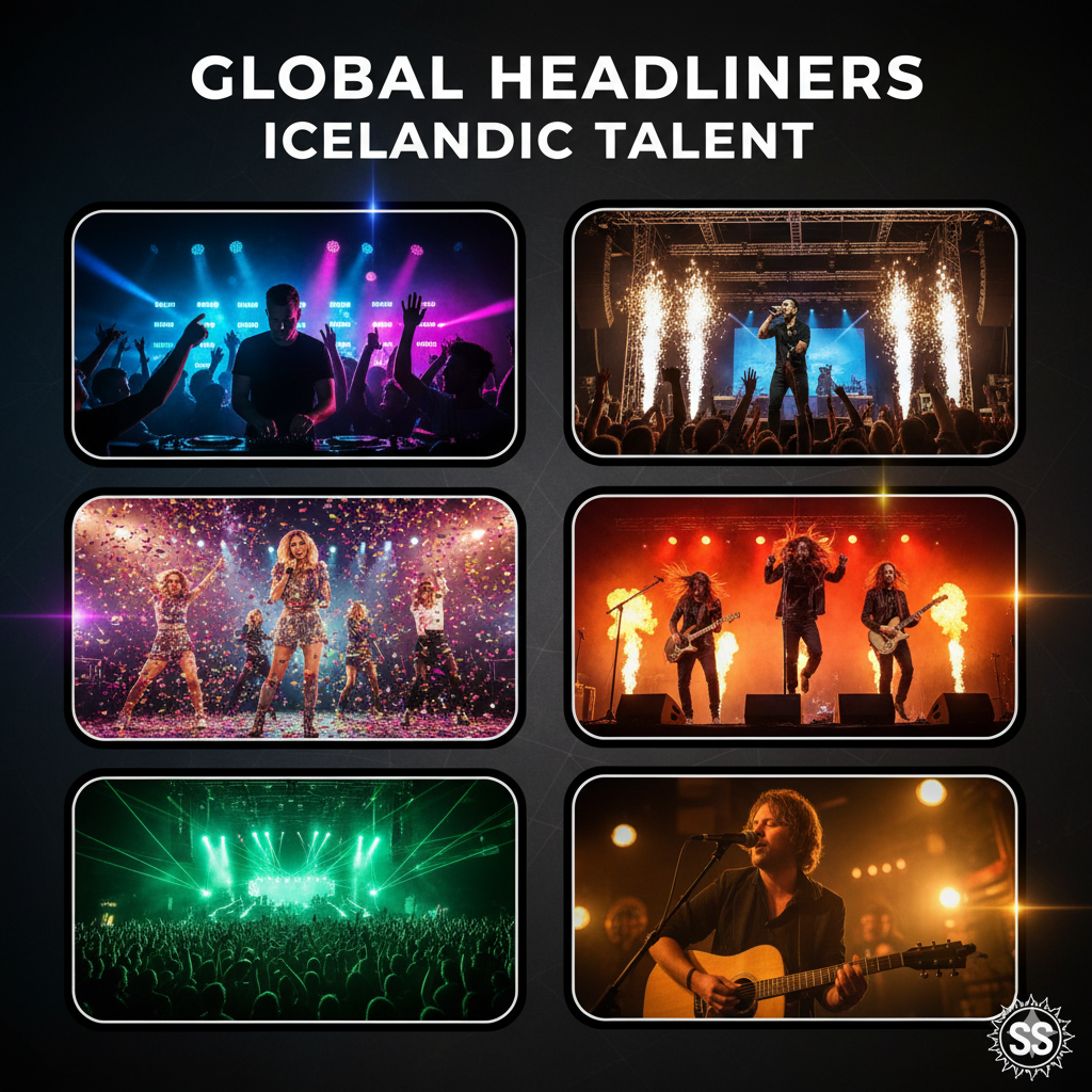 Global Headliners and Icelandic Talent