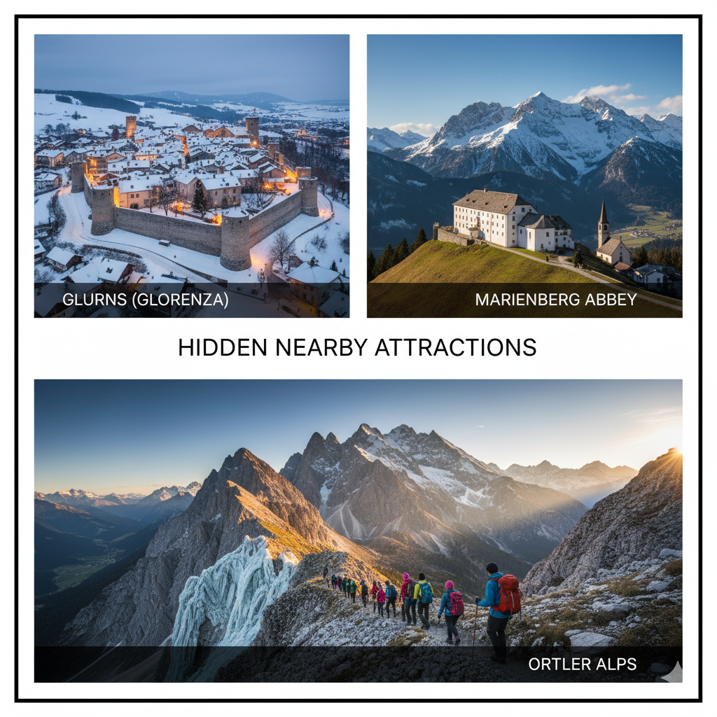  Glurns Glorenza, Marienberg Abbey, Ortler Alps