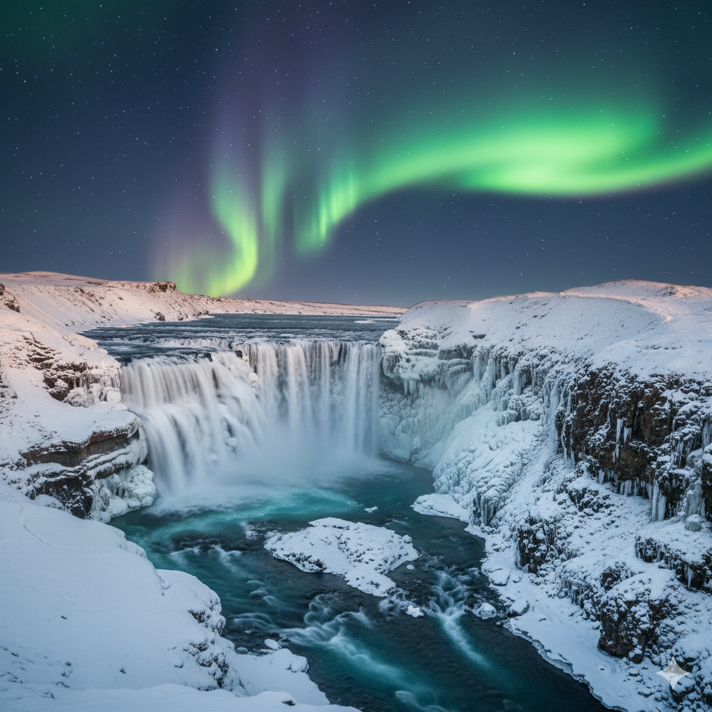 Gullfoss, Skógafoss, and Svartifoss Iceland’s frozen waterfalls