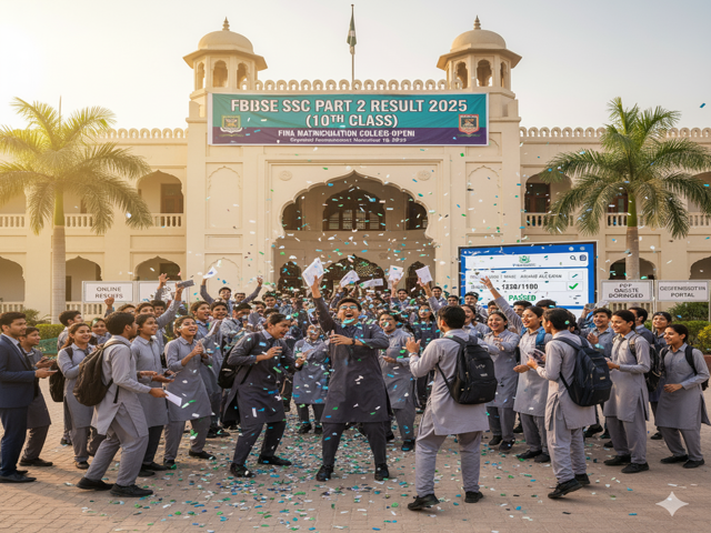 Federal Board Result 2025 celebration
