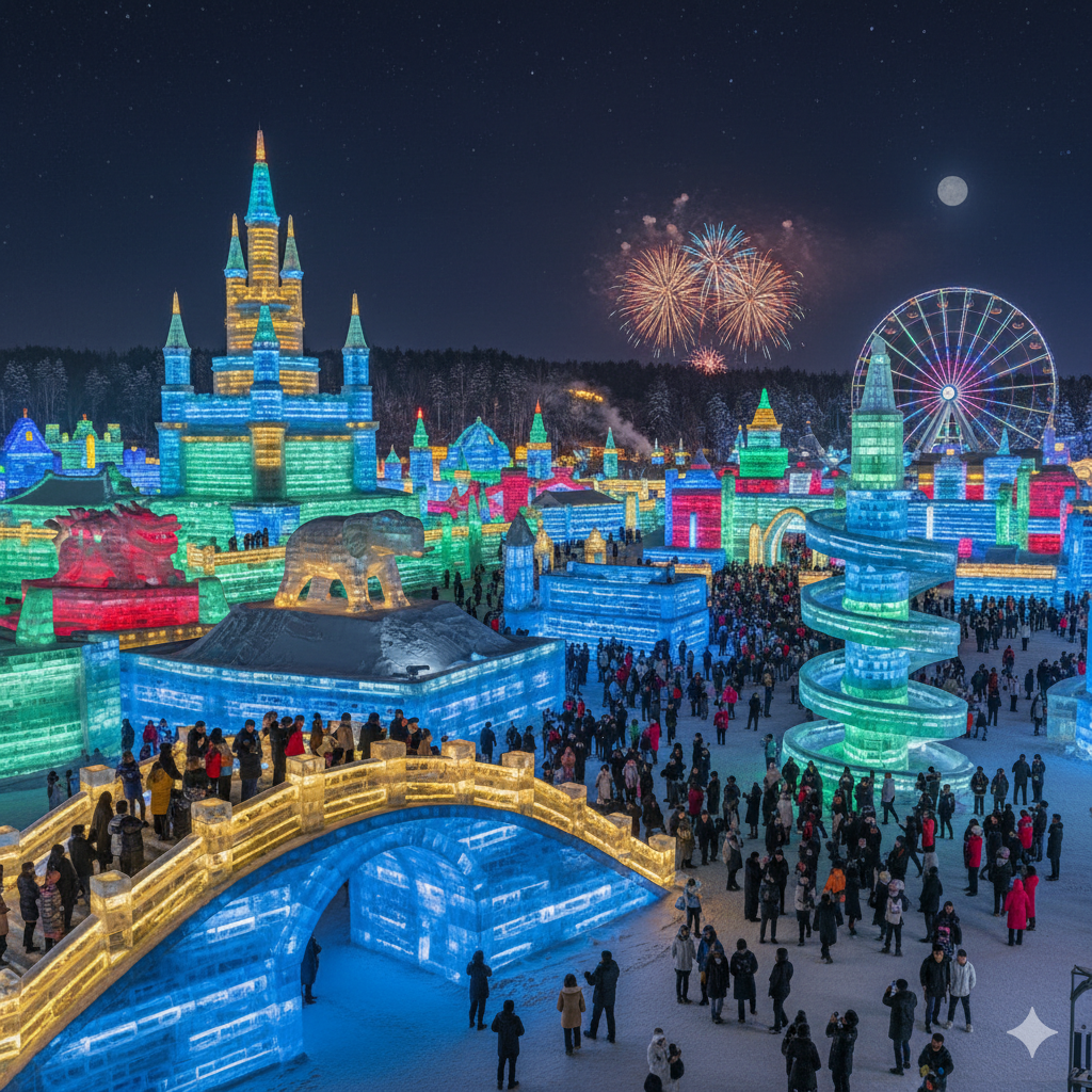 Harbin Ice and Snow World - Ice Sculpture Festival China