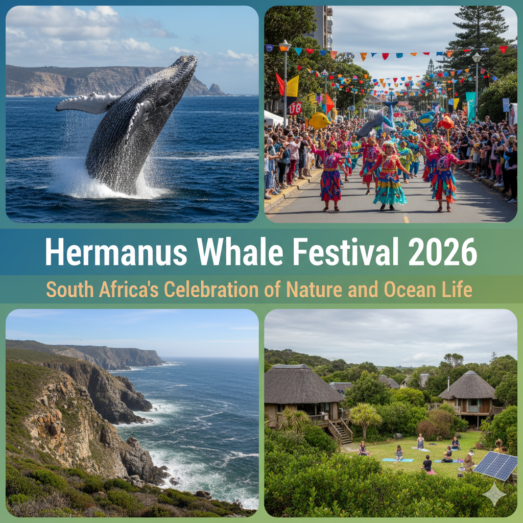 Southern Right Whale breaching at Hermanus Whale Festival 2026