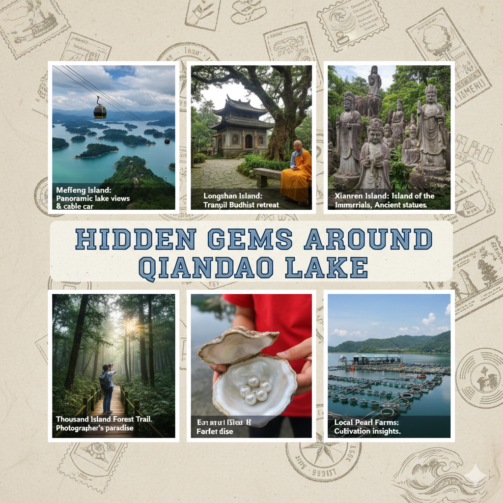 Hidden Gems Around Qiandao Lake - Meifeng Island - Longshan Island - Xianren Island - Thousand Island Forest Trail- Local Pearl Farms