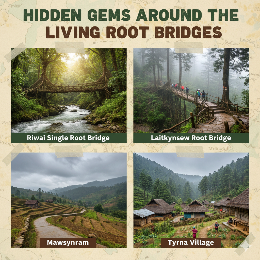 Hidden Gems Around the Living Root Bridges