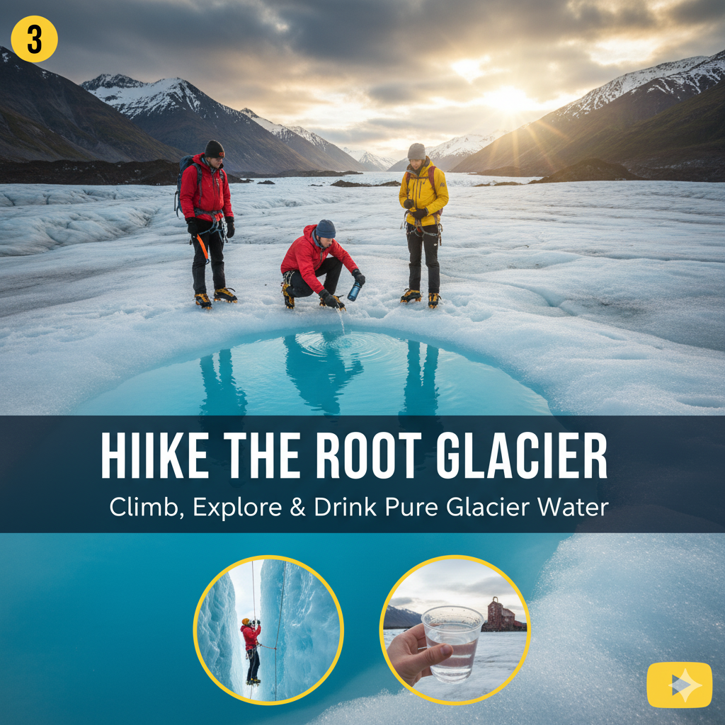 Hike the Root Glacier, Kennecott lies Root Glacier