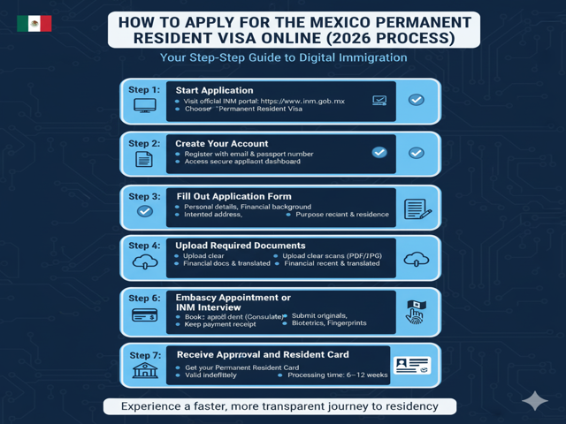 How to Apply for Mexico Permanent Resident Visa Online