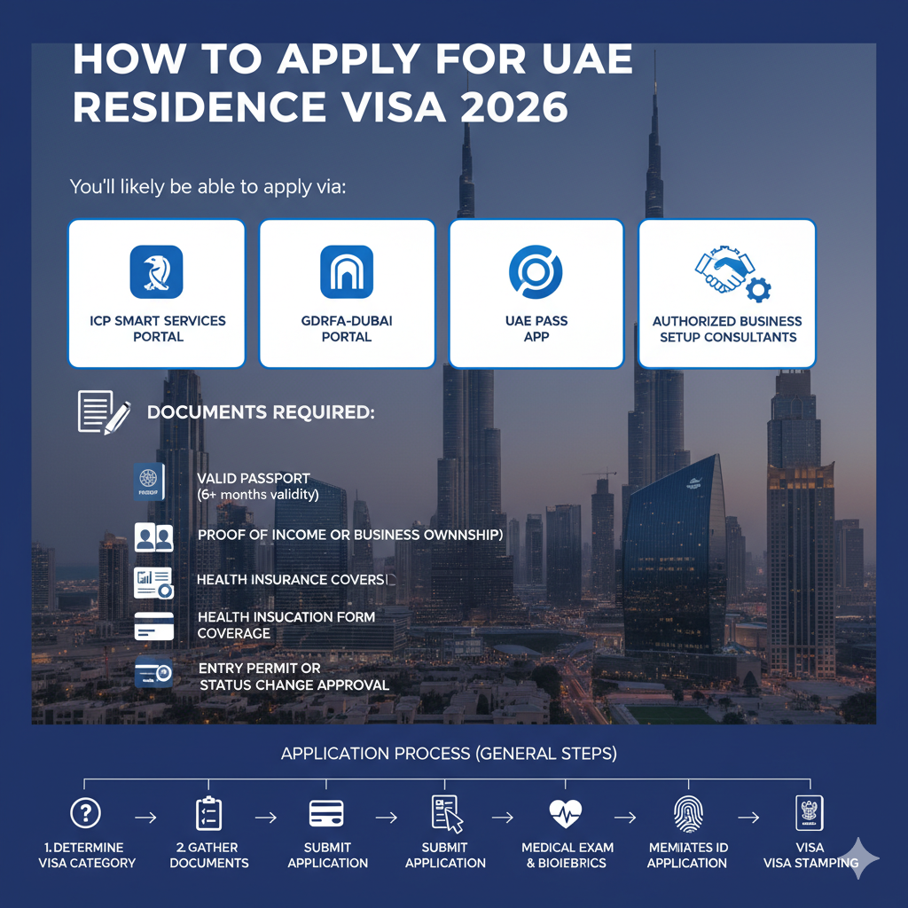 How to Apply for UAE Residence Visa 2026 - Documents Required Visa 2026