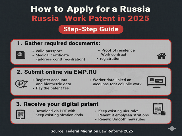 How to Apply for a Russia Work Patent in 2025
