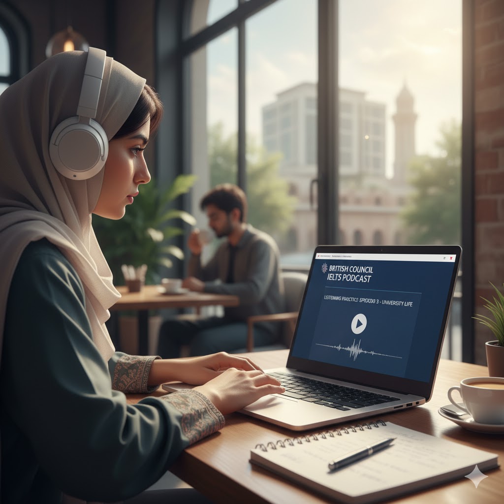 IELTS listening practice with British Council podcast – Lahore 2025