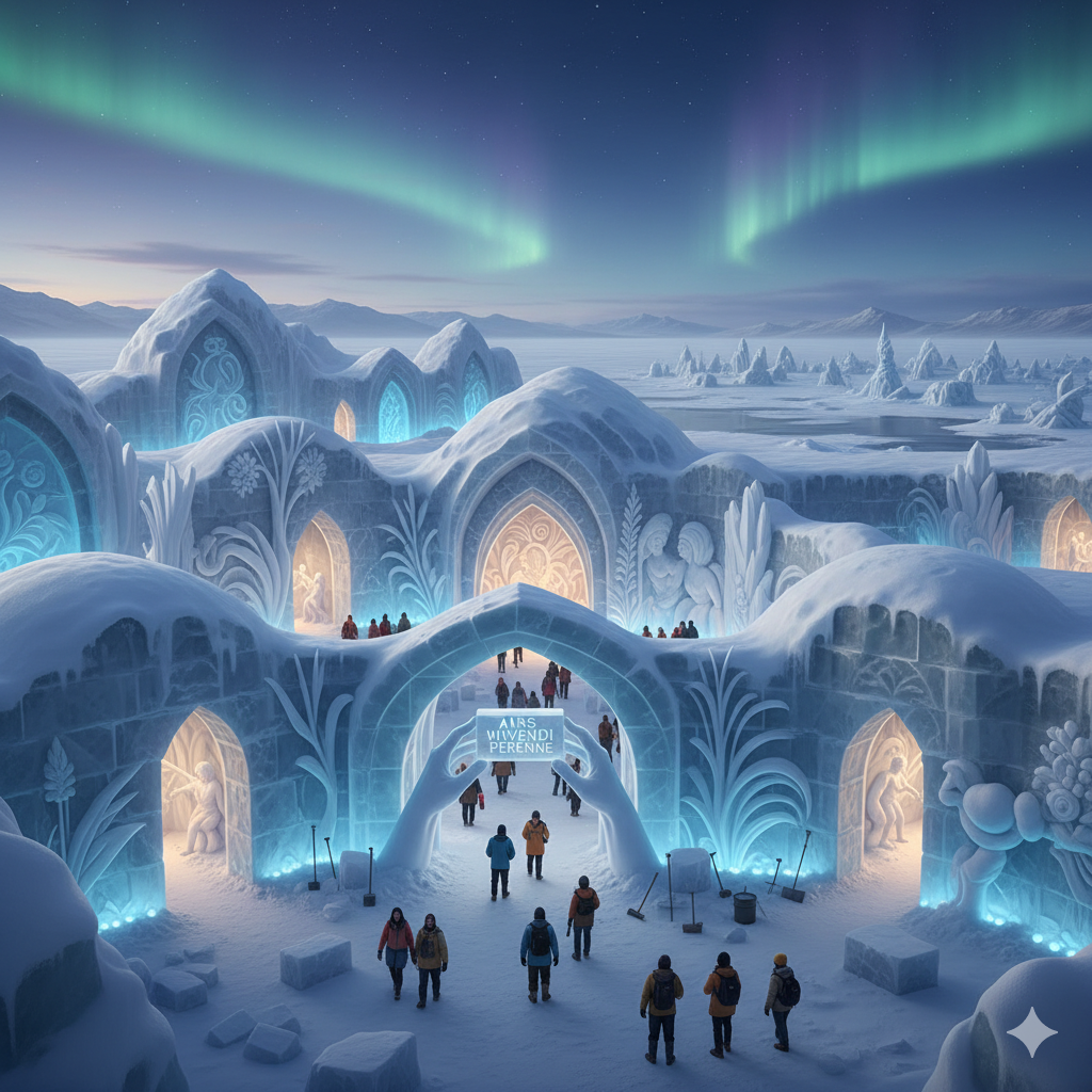 Ice Hotel philosophy of living art