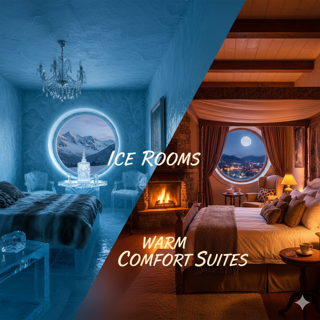 Ice Rooms and Warm Comfort Suites 