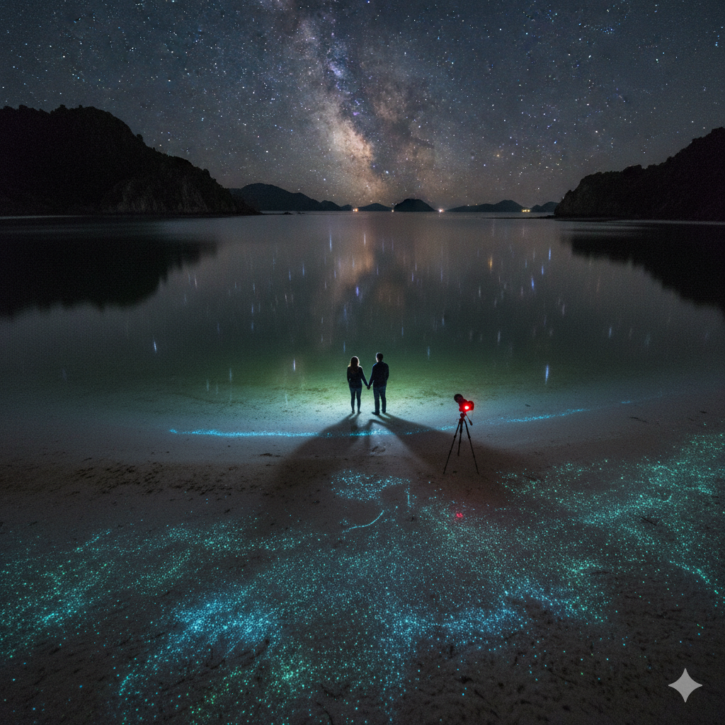 Island That Glows at Night - Raa Atoll in the Maldives