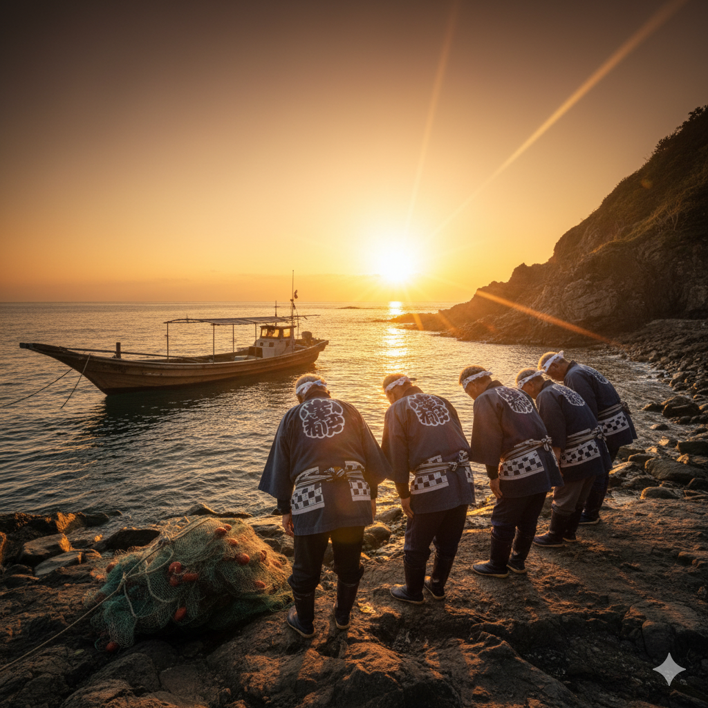 fishermen’s dawn rituals Japan Misogi purification ritual