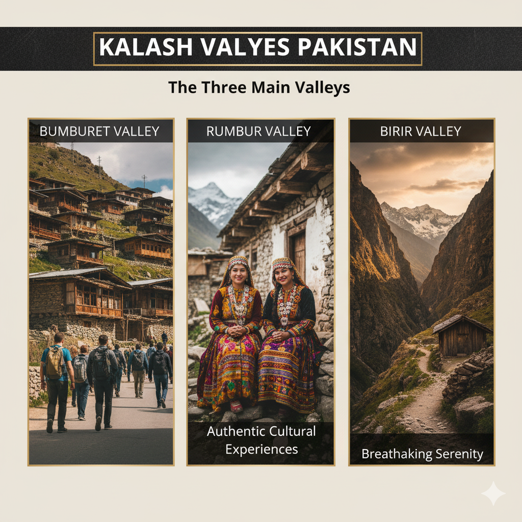Kalash Valleys Bumburet Valley - Rumbur Valley - Birir Valley