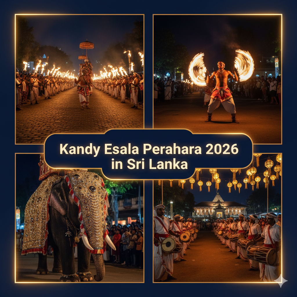 Kandy Esala Perahera 2026 in Sri Lanka