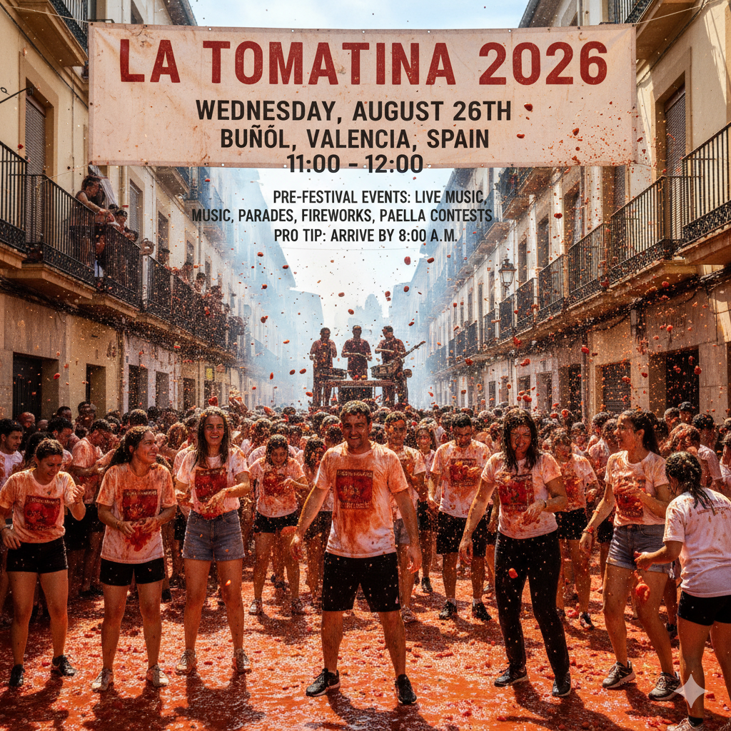 La Tomatina 2026 Dates and Schedule