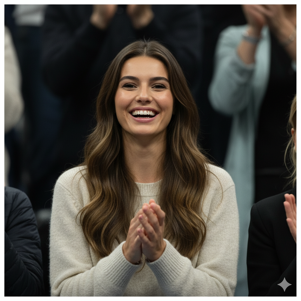 Laila Hasanovic supports boyfriend Jannik Sinner during Vienna Open 2025 final