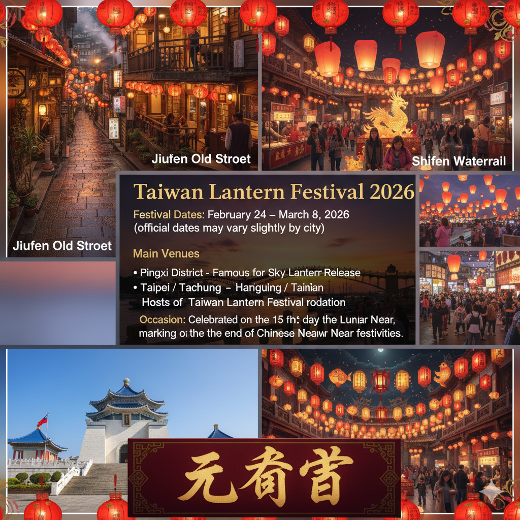 Lantern Festival 2026 in Taiwan Dates