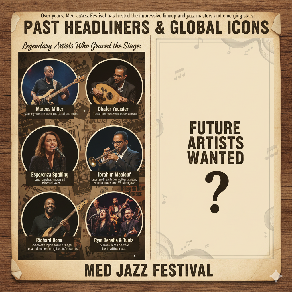 Legendary Artists Who Graced the Stage For Med Jazz Festival