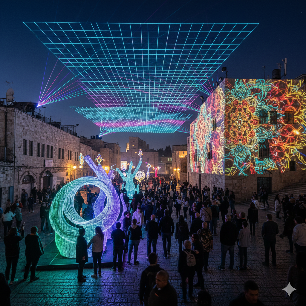 Light Art Installations at Jerusalem Light Festival 2026
