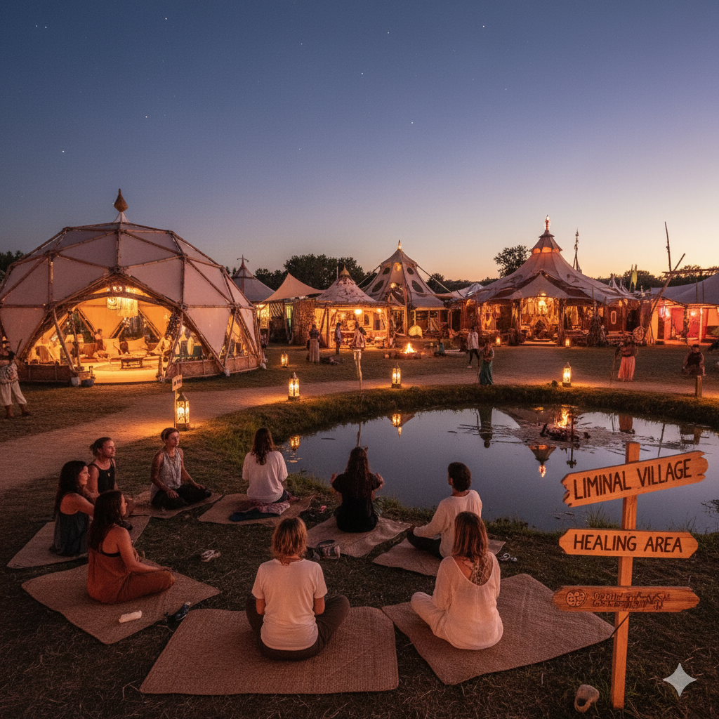 Liminal Village & Healing Area at Boom Festival