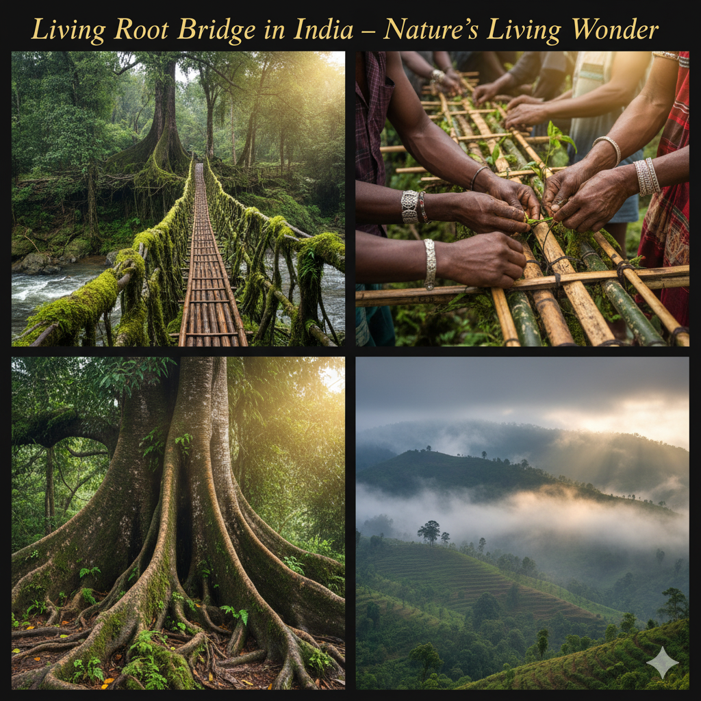 Living Root Bridge in India – Nature’s Living Wonder