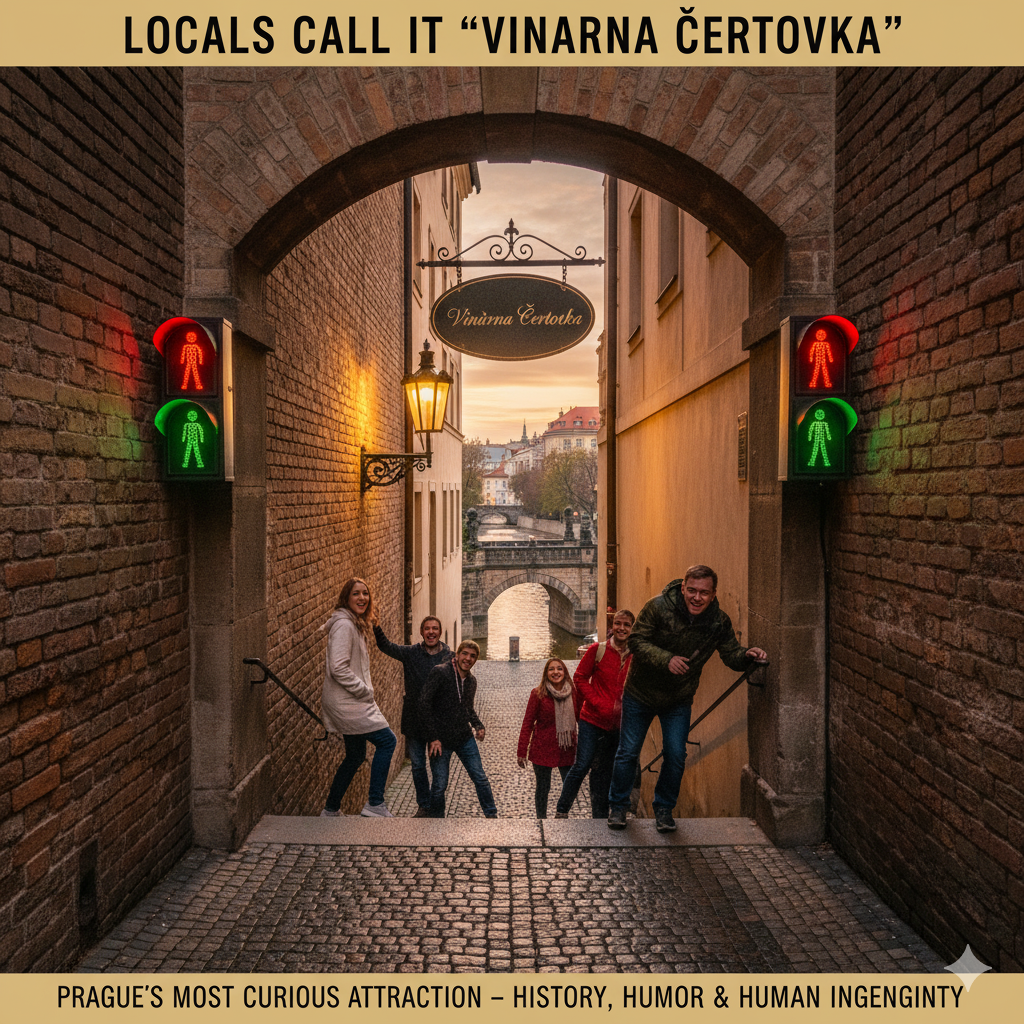 Locals call Vinarna Čertovka