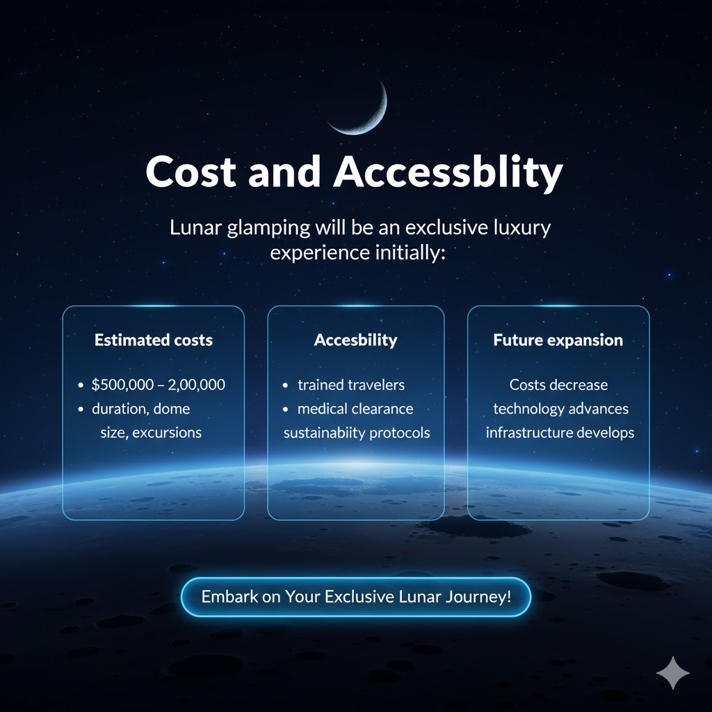 Lunar glamping Cost and Accessibility