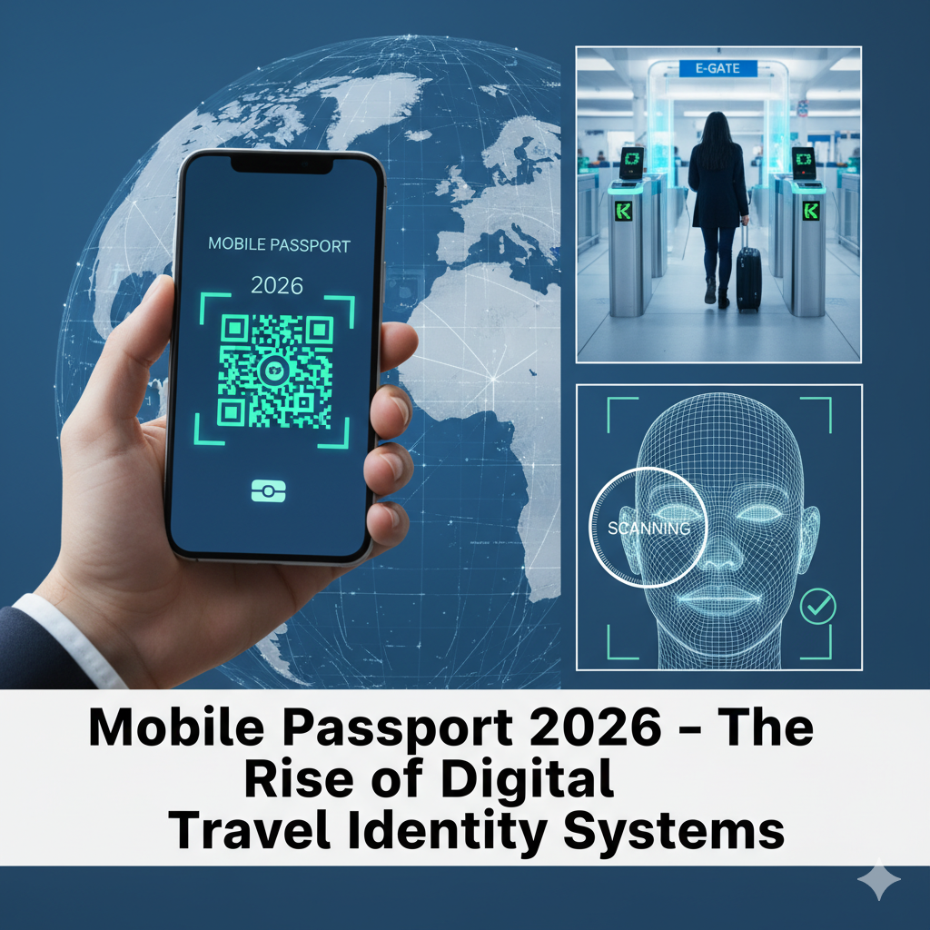 Mobile passport 2026 digital identity travel concept