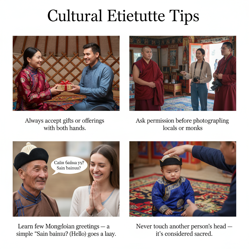 Mongolian cultural etiquette tips
